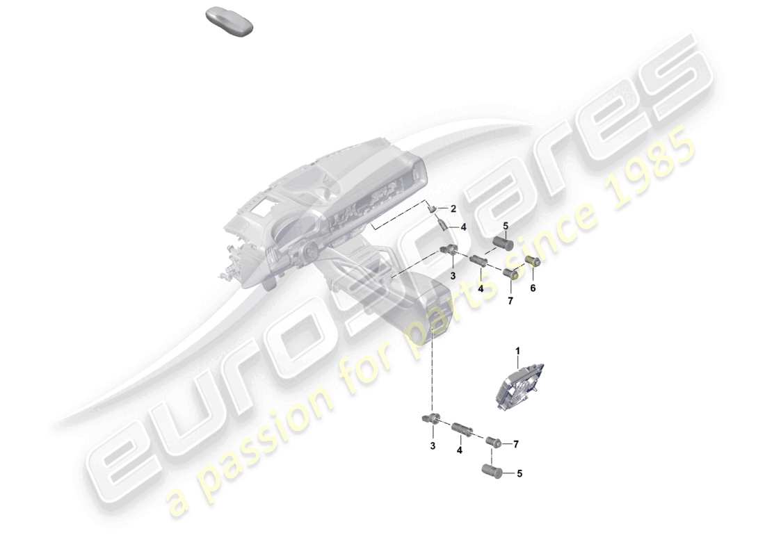 porsche 2025 (cayenne e3 pa) presa connettore usb presa di ricarica interfaccia multimediale schema delle parti