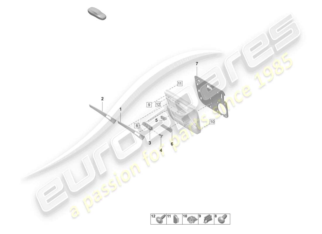 porsche 2024 (panamera 971-2) pannelli di rivestimento delle porte modanature delle porte anteriori accessori e dispositivi di fissaggio diagramma delle parti