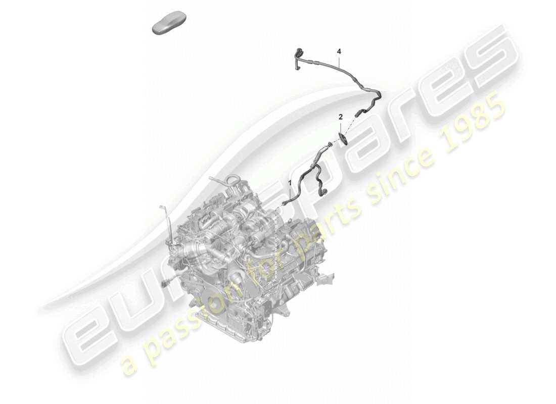 porsche 2024 (panamera 971-2) diagramma delle parti della linea del vuoto