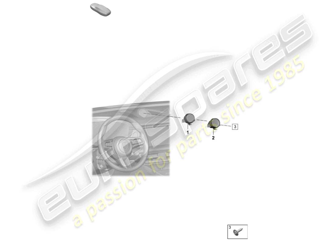 porsche 2025 (macan-e) orologio digitale orologio analogico diagramma delle parti