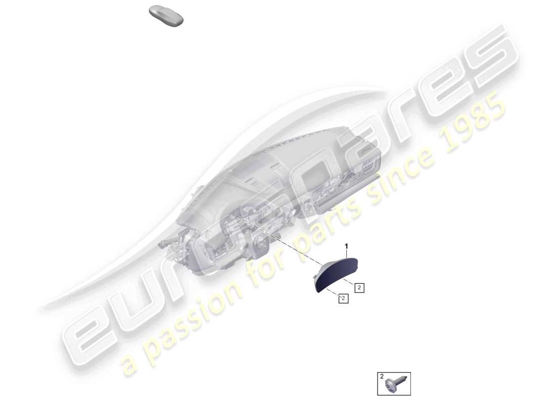 porsche 2025 (panamera 976) diagramma delle parti dello strumento combinato