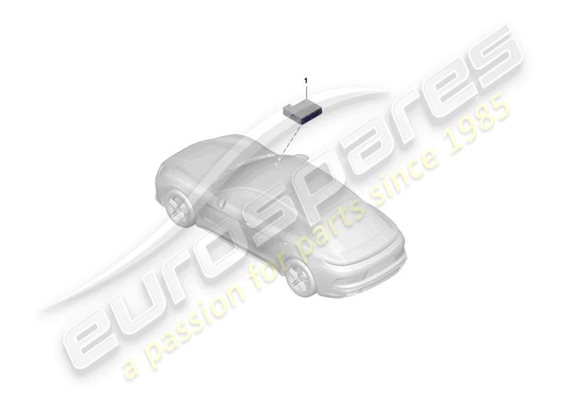 porsche 2025 (panamera 976) diagramma delle parti del computer centrale