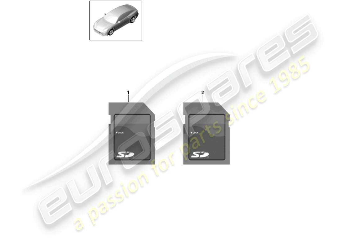 porsche 2024 (cayenne e3 9ya/9yb) scheda sd software sistema di navigazione d >>- mj 2021 diagramma delle parti