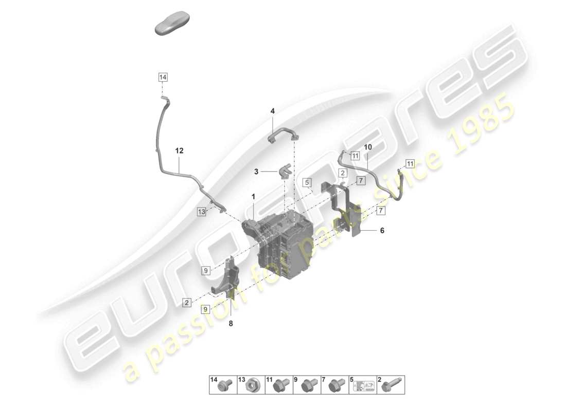 porsche 2024 (panamera 971-2) elettronica di potenza e controllo - per schema elettrico delle parti