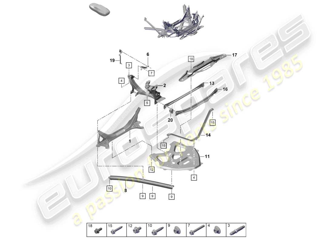 diagramma della parte contenente il codice parte 982505399