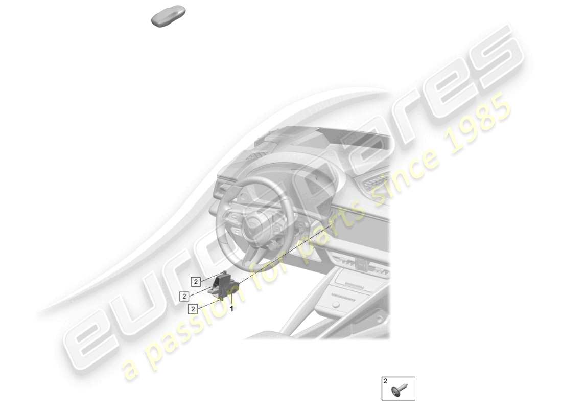 porsche 2025 (macan-e) meccanismo di selezione diagramma delle parti