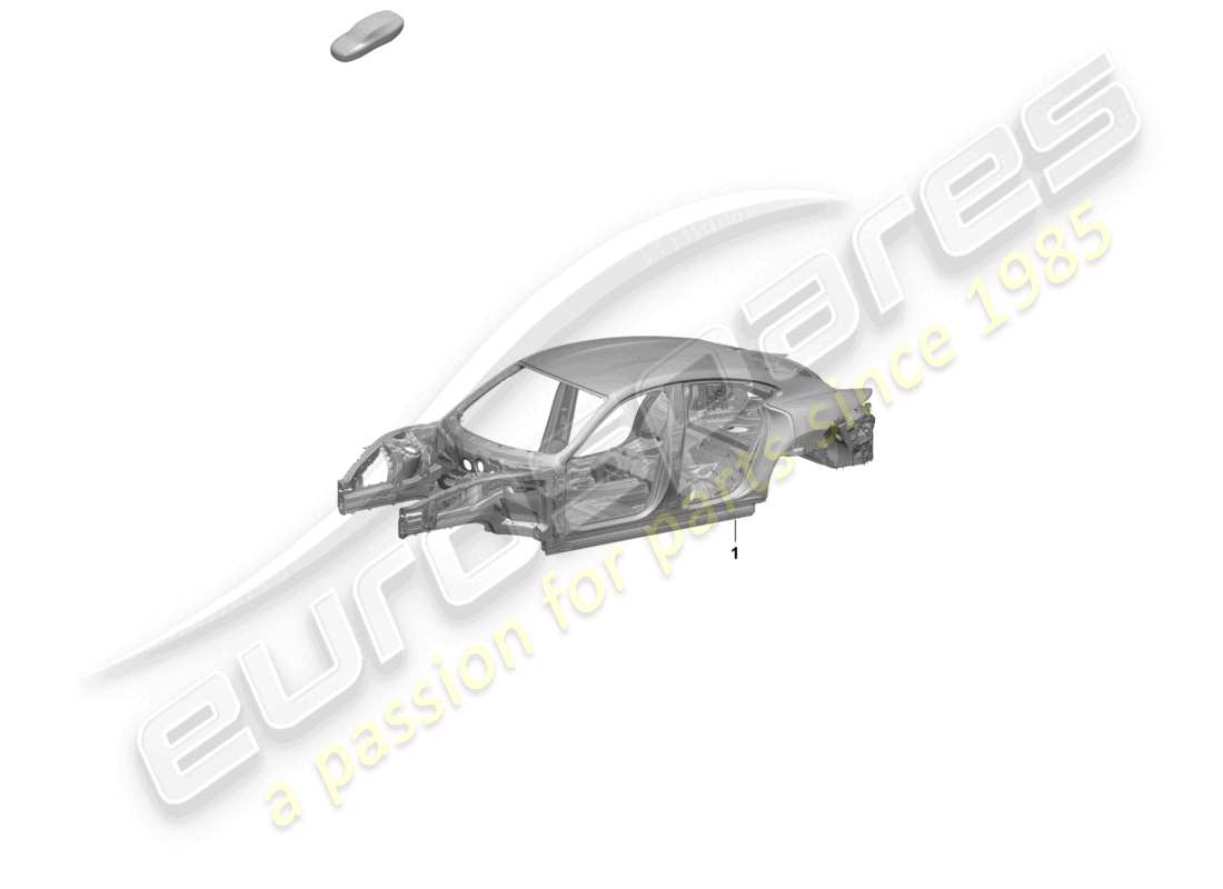 porsche 2026 (taycan 9j1-2) schema delle parti della carrozzeria