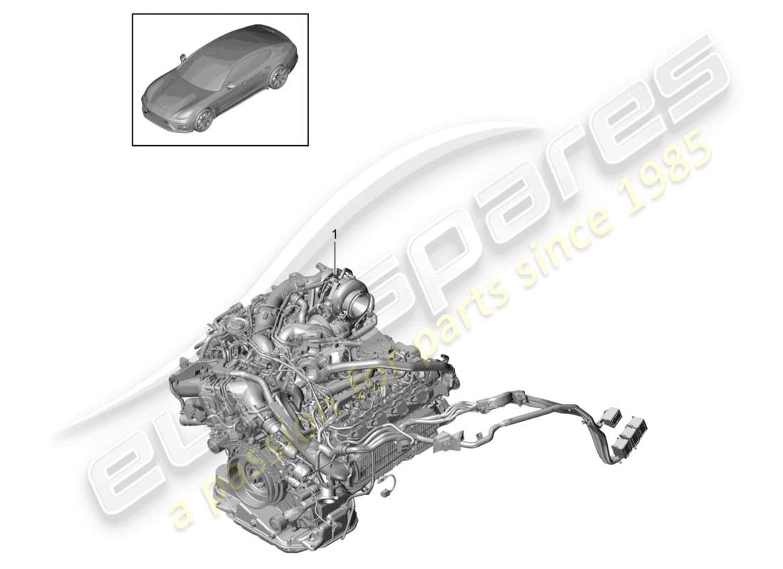 porsche 2021 (panamera 971-1) motore sostitutivo senza: schema delle parti del compressore dell'aria condizionata