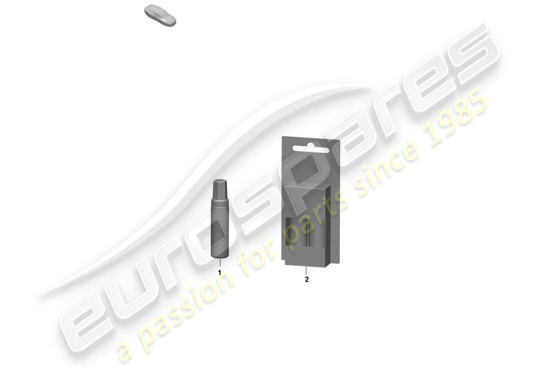 porsche 2026 (taycan 9j1-2) applicatore per ritocchi di vernice vernici diagramma delle parti