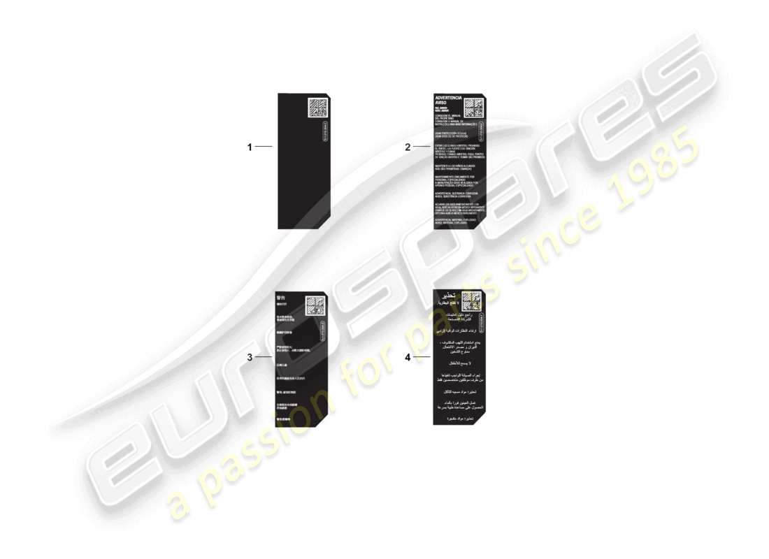 porsche 2025 (992-2 gt3) segnali/avvisi diagramma delle parti della batteria