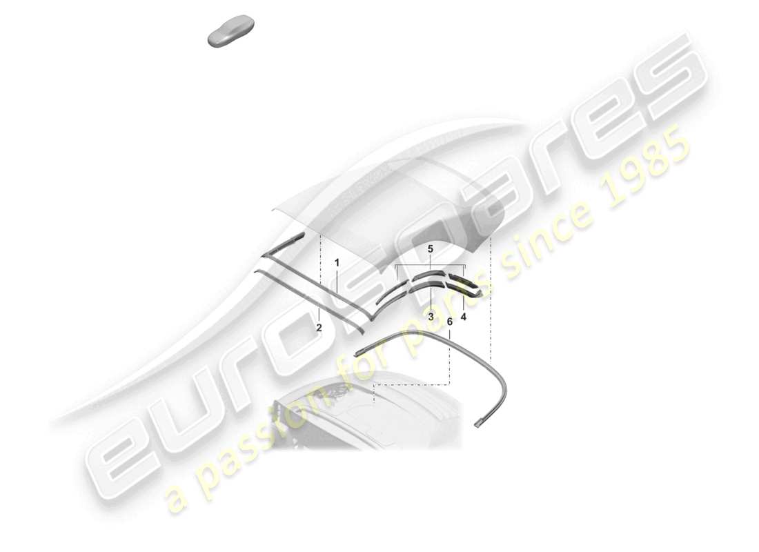 porsche 2023 (992-1 turbo / s) guarnizioni schema delle parti