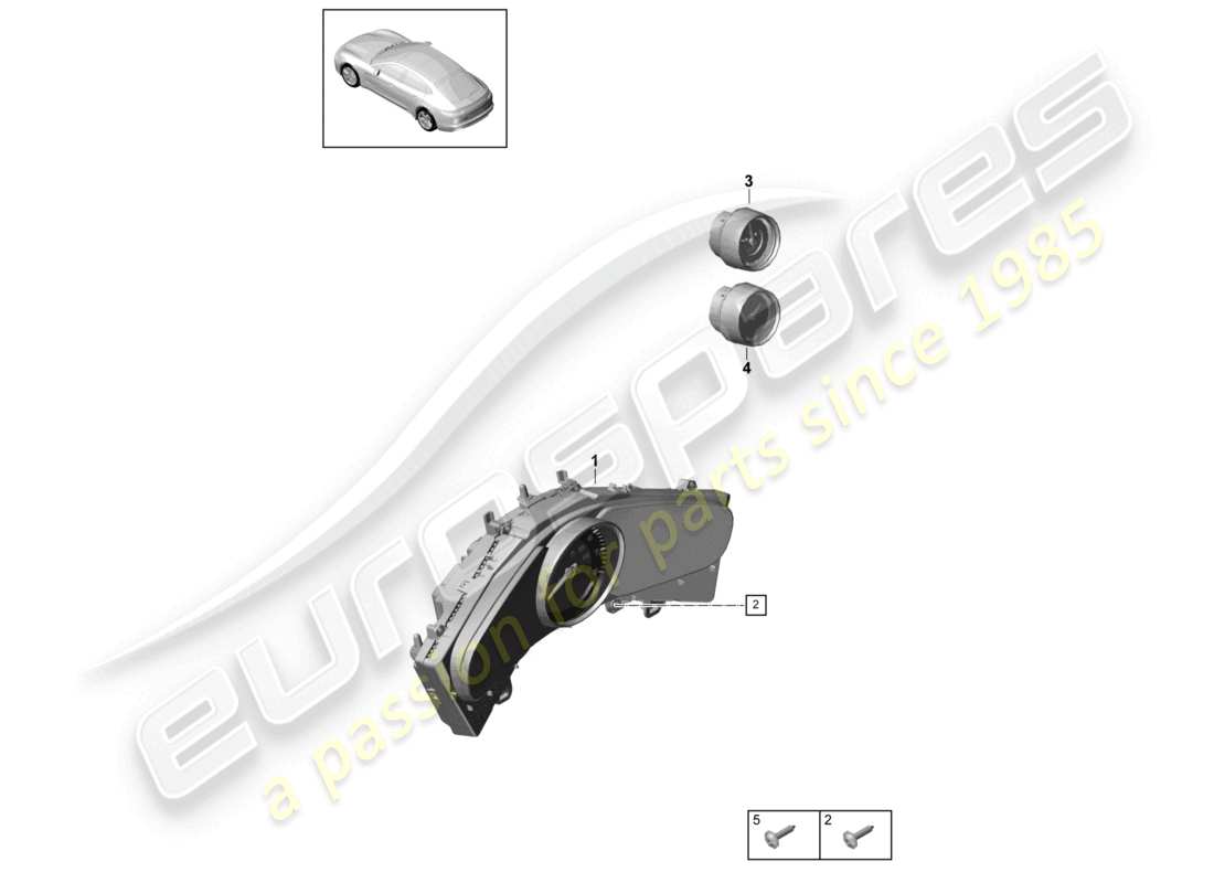 porsche 2021 (panamera 971-1) cronometro combinato d >>- 03.11.2017 diagramma delle parti