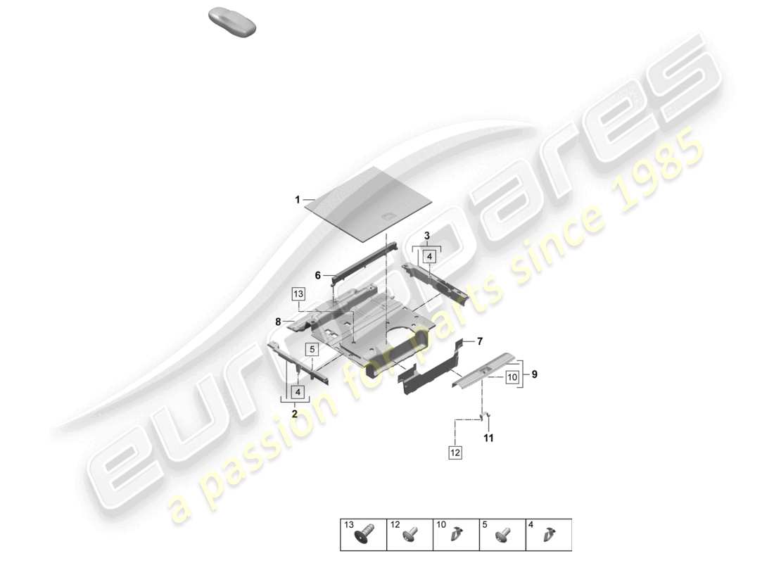 diagramma della parte contenente il codice parte 95c864595a blk