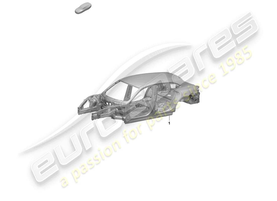 porsche 2026 (taycan 9j1-2) schema delle parti della carrozzeria