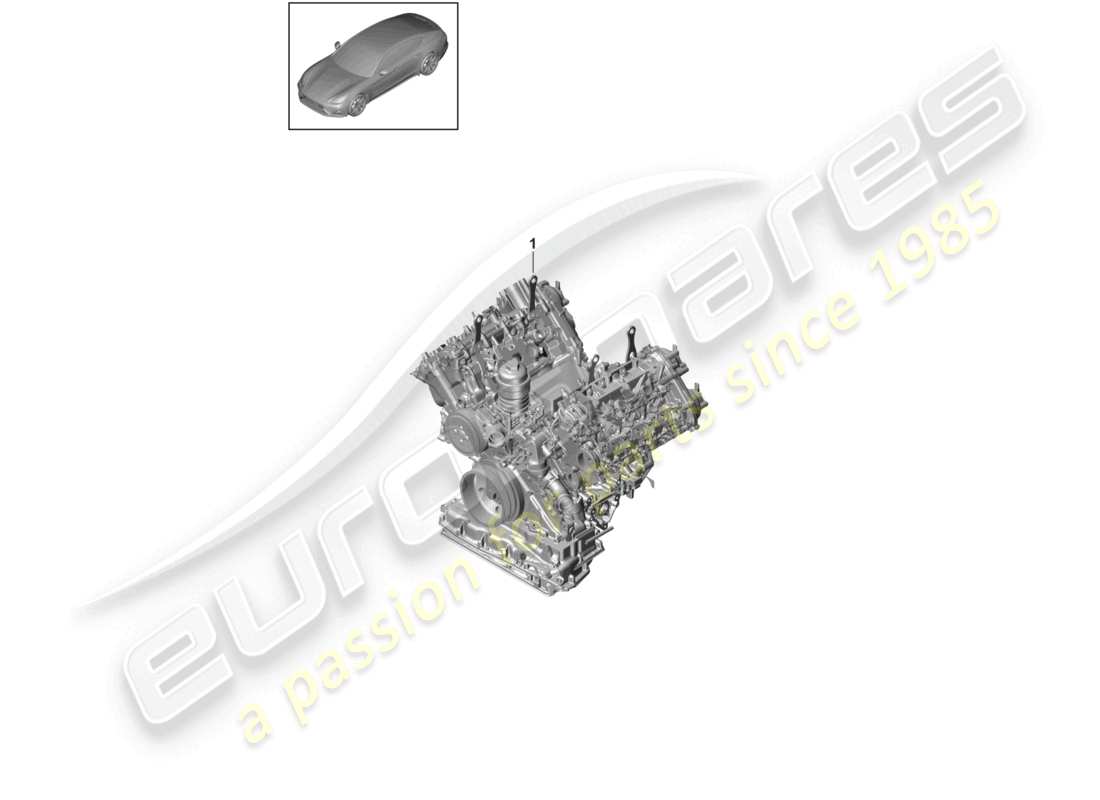 porsche 2021 (panamera 971-1) schema delle parti del motore base