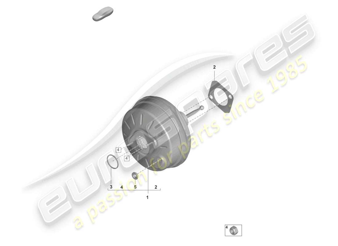 porsche 2021 (panamera 971-2) diagramma delle parti del servofreno
