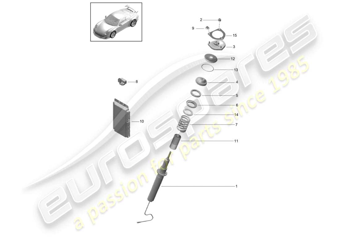 porsche 2021 (991-2 r/gt3/rs) smorzatore di vibrazioni d >>- mj 2017 diagramma delle parti