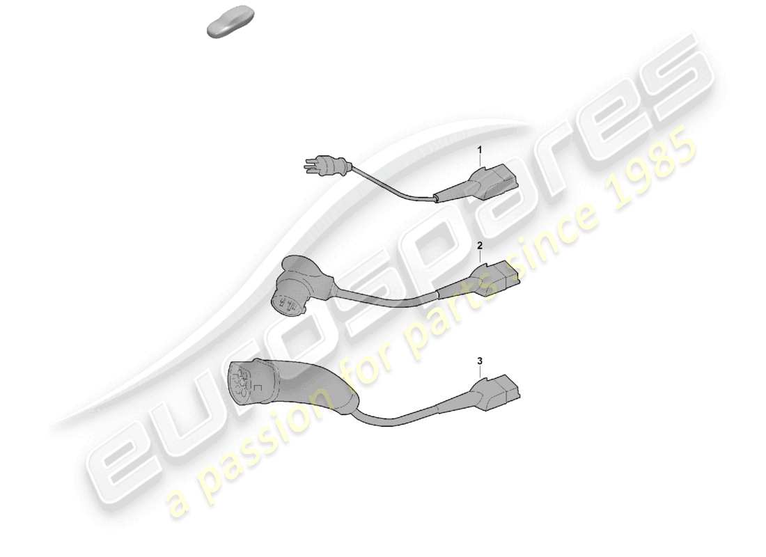 porsche 2025 (cayenne e3 pa) cavo di ricarica per presa di corrente diagramma delle parti