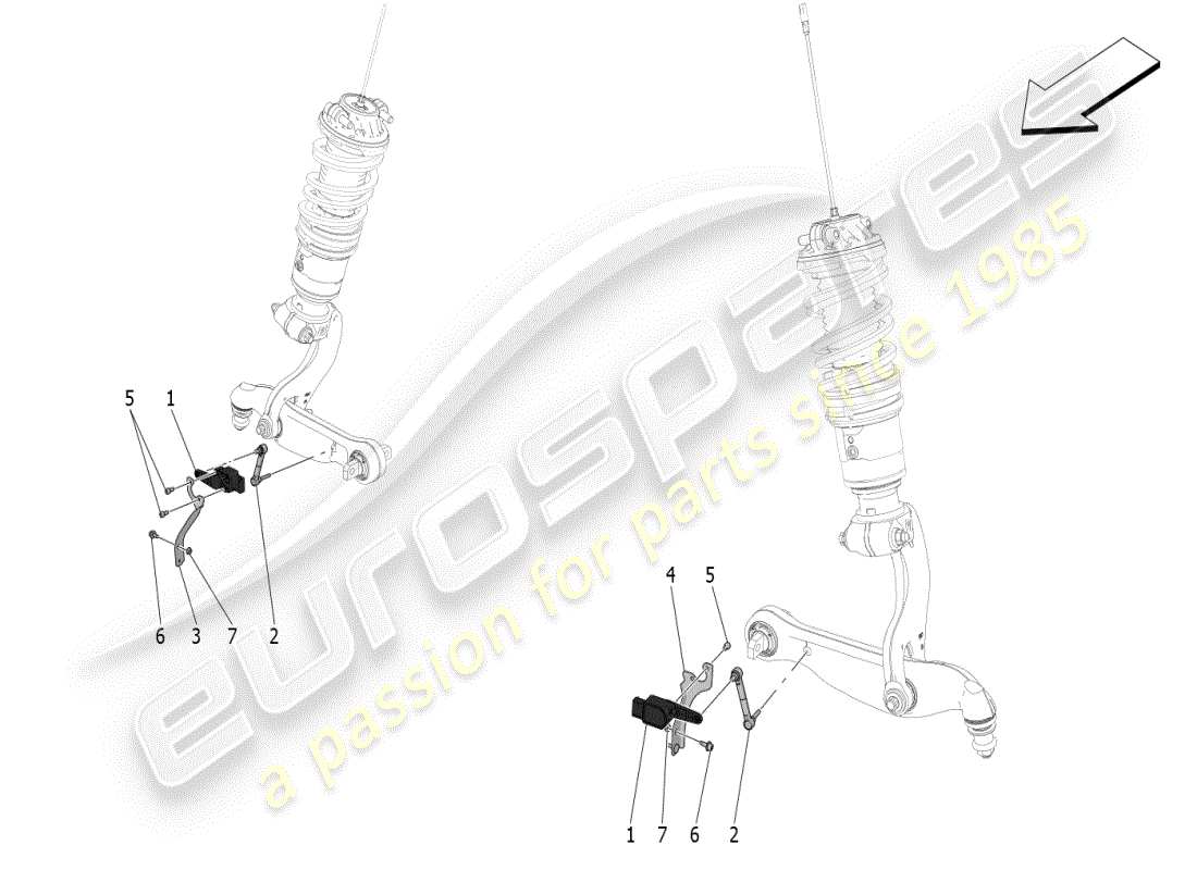 maserati mc20 (2024) controllo del sistema di illuminazione diagramma delle parti