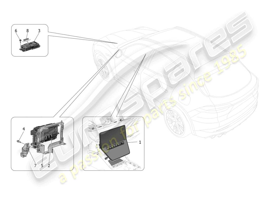 maserati grecale trofeo (2023) diagramma delle parti del sistema it