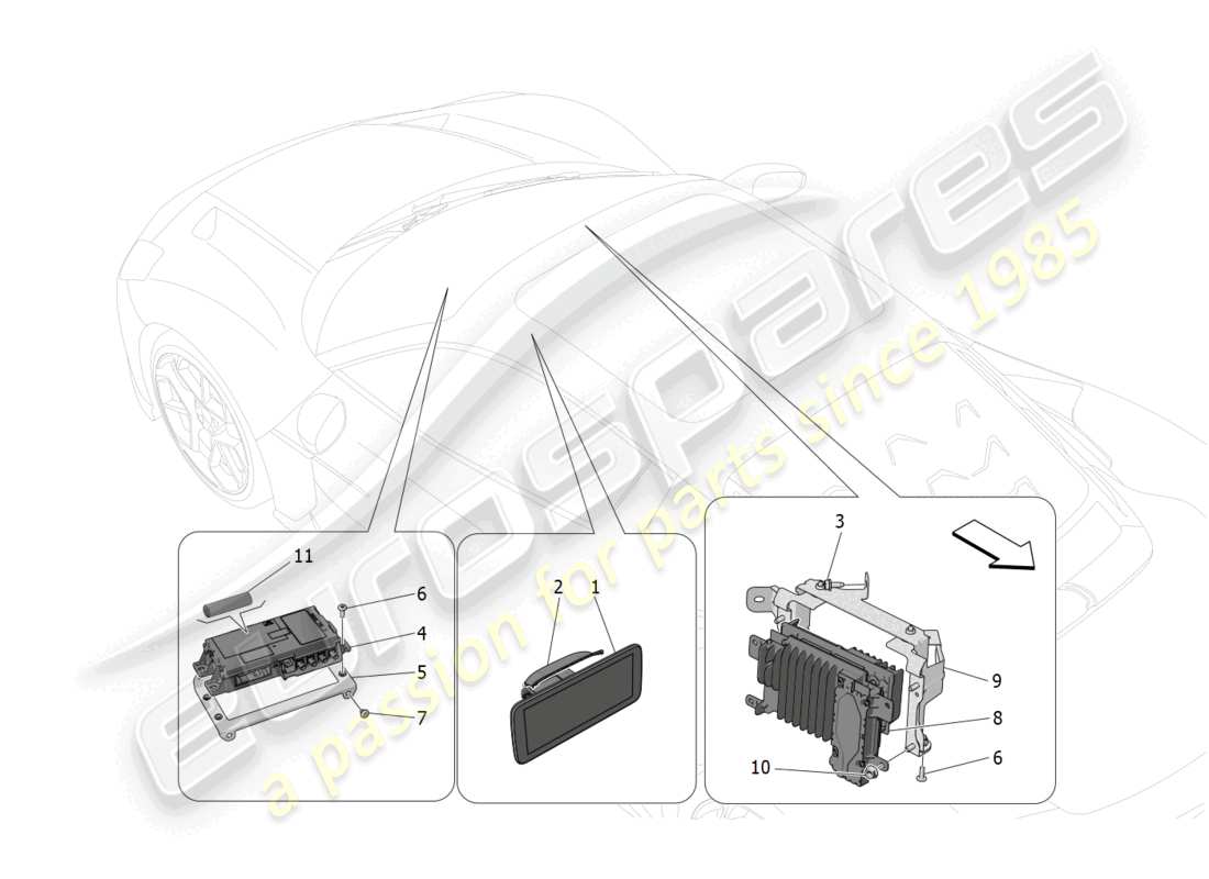 maserati mc20 (2022) diagramma delle parti del sistema it