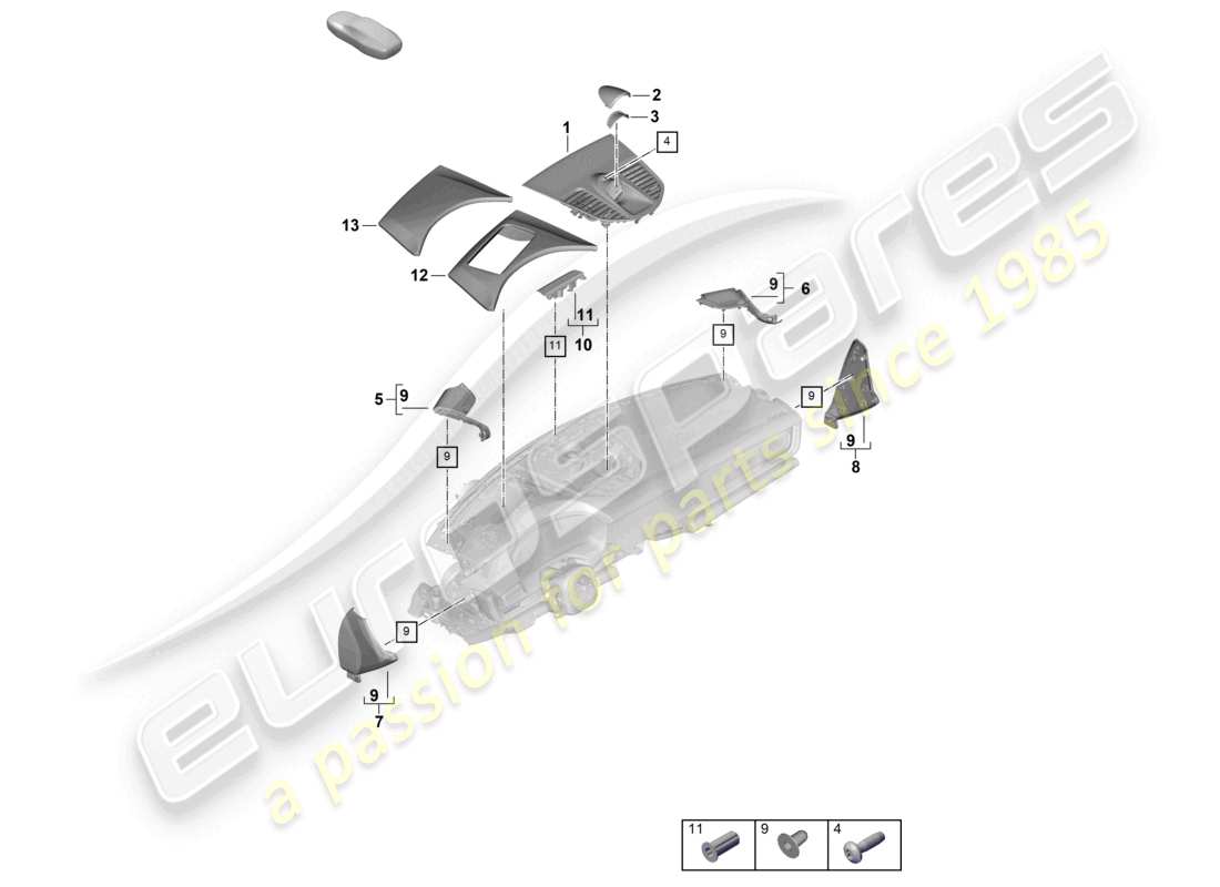 diagramma della parte contenente il codice parte 971857346