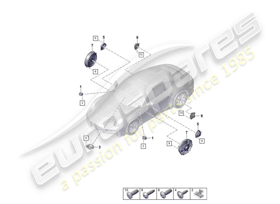 diagramma della parte contenente il codice parte 9j1035413