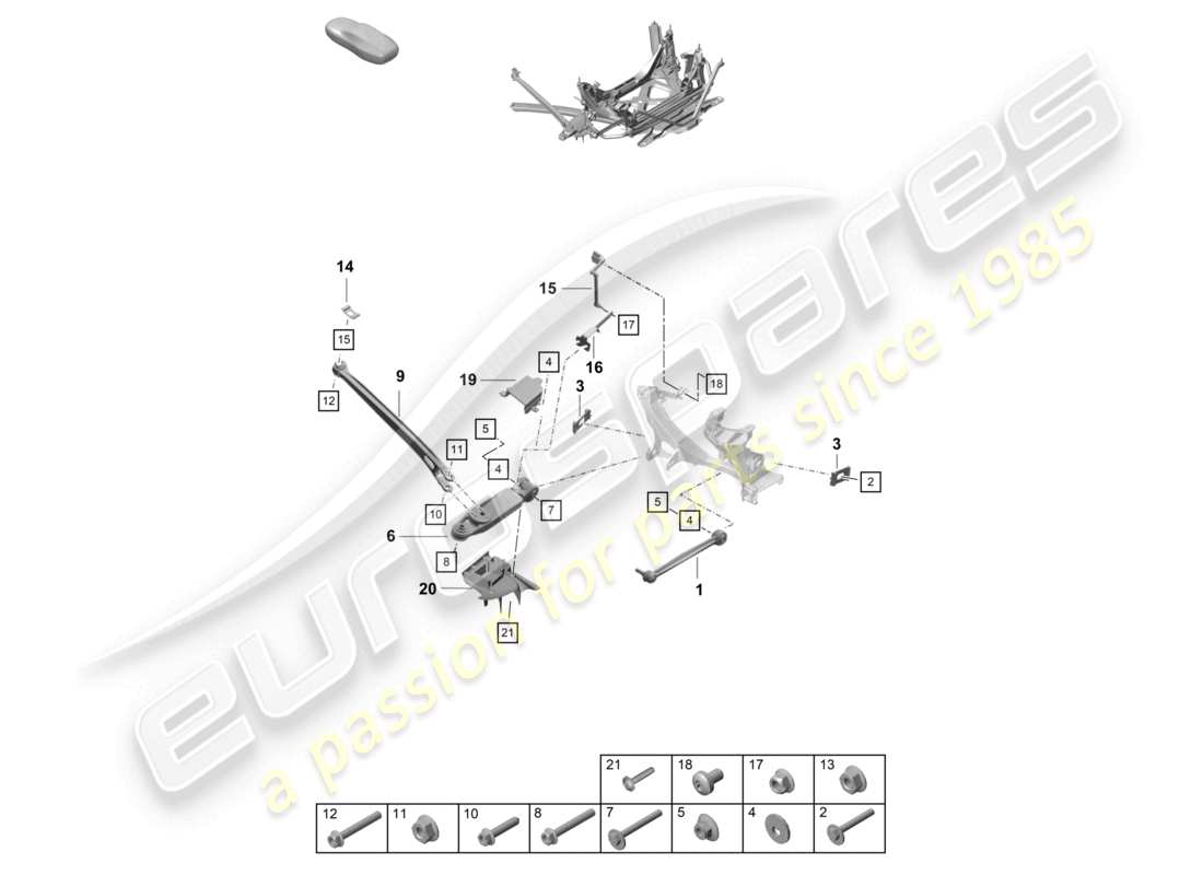 diagramma della parte contenente il codice parte 9gt505291b