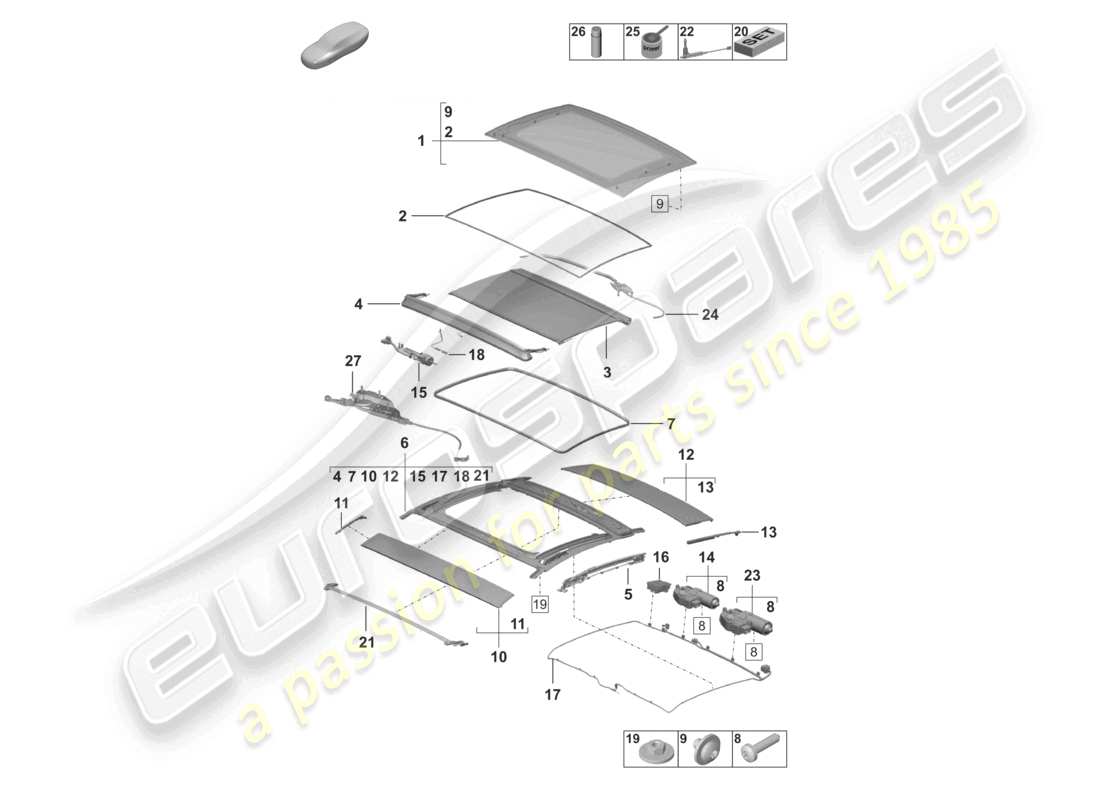 diagramma della parte contenente il codice parte 992971648a