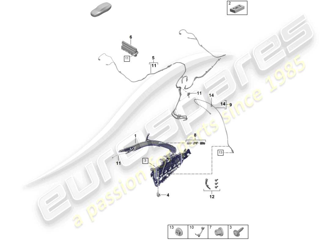 diagramma della parte contenente il codice parte paf008876