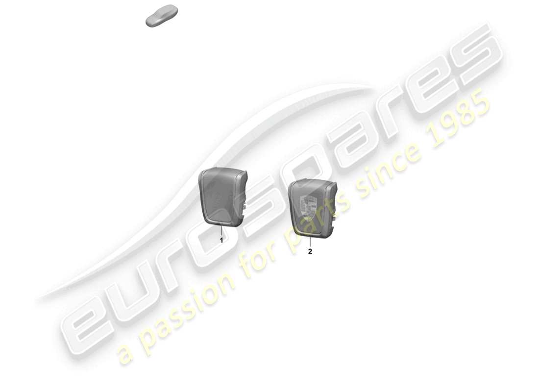 porsche 2025 (macan-e) poggiatesta sedile standard sedile comfort diagramma delle parti