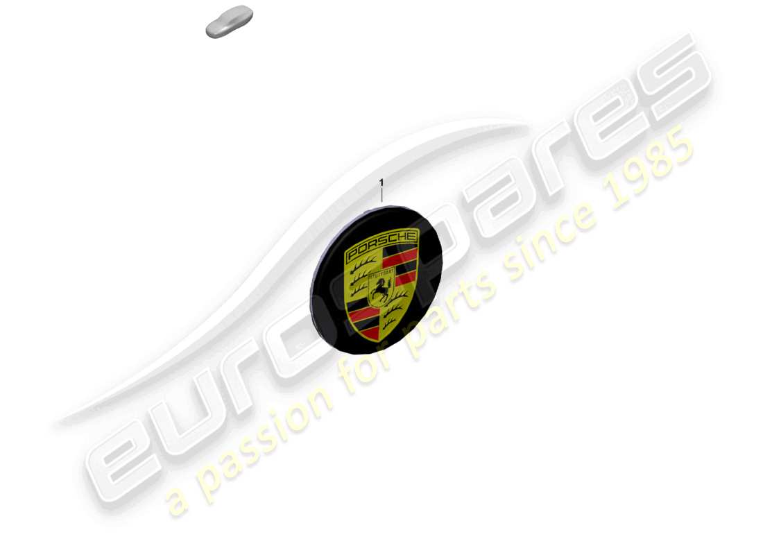porsche 2025 (panamera 976) coprimozzo con chiusura centralizzata rodio schema delle parti
