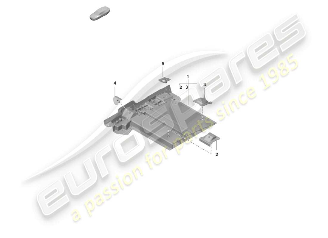 porsche 2021 (992-1 turbo / s) supporto del sedile piastra inferiore diagramma delle parti