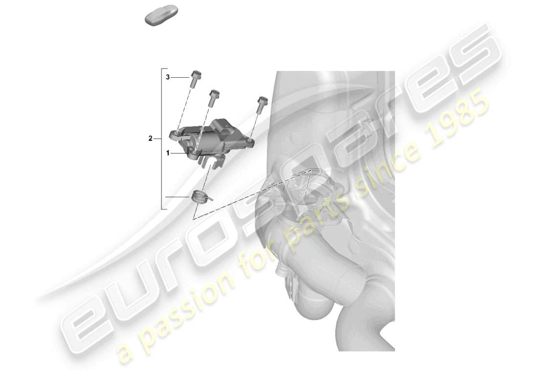 porsche 2024 (992-2) schema elettrico dell'elemento di controllo dell'acceleratore del sistema di scarico