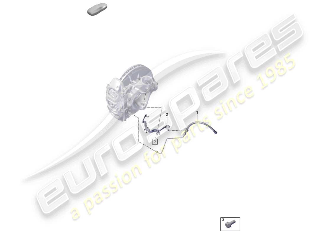 porsche 2024 (992-2) tubo/tubo flessibile del freno dal tubo flessibile del freno all'alloggiamento della pinza del freno diagramma delle parti