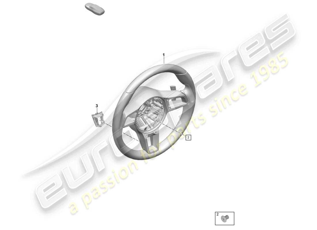 porsche 2021 (718 cayman gt4) volante schema delle parti