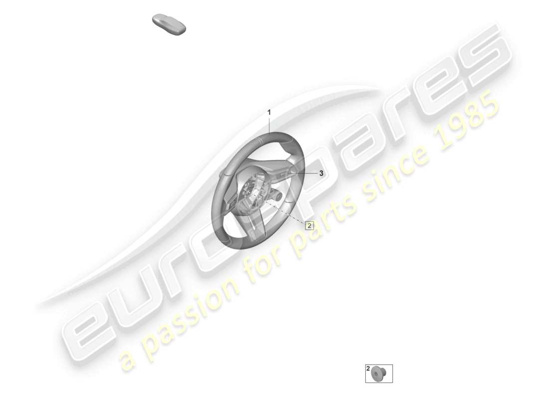 porsche 2022 (992-1 gt3/rs/st) volante multifunzione race-tex cambio manuale schema dei componenti