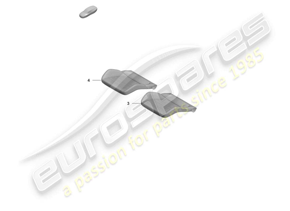 porsche 2026 (992-2 turbo / s) parte in schiuma rivestimento del sedile sedile sportivo plus per modelli con ventilazione del sedile schema delle parti