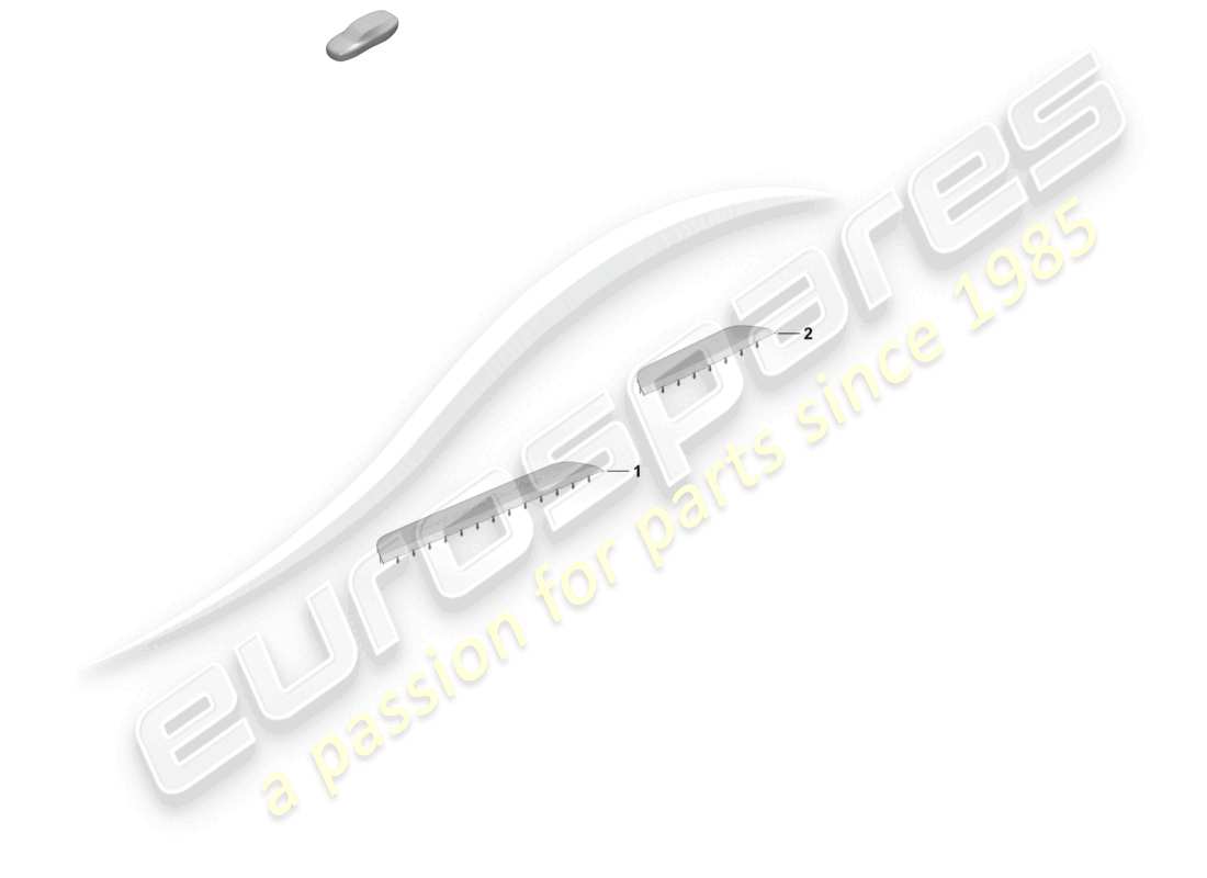 porsche 2025 (taycan 9j1-2) listello di rifinitura sottoporta anteriore e posteriore diagramma delle parti