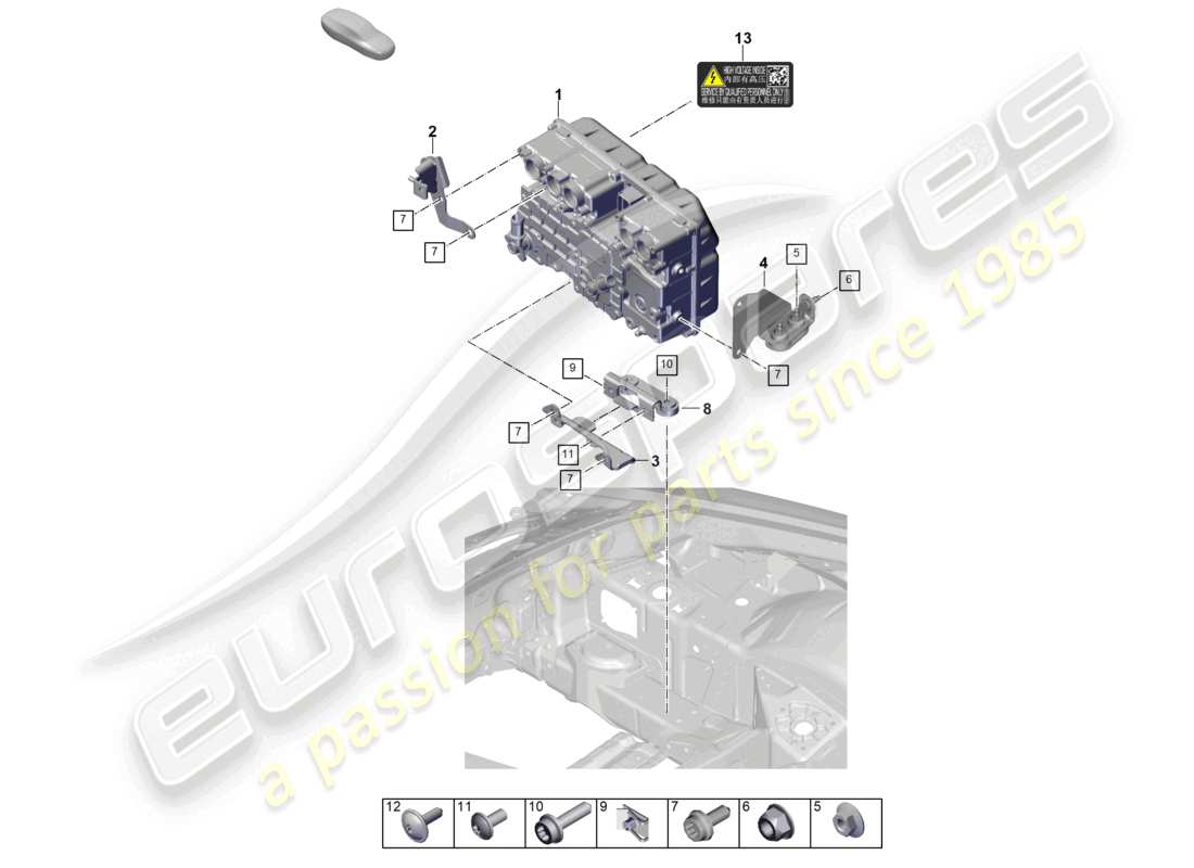 porsche 2024 (992-2) elettronica di potenza e controllo - per schema elettrico delle parti