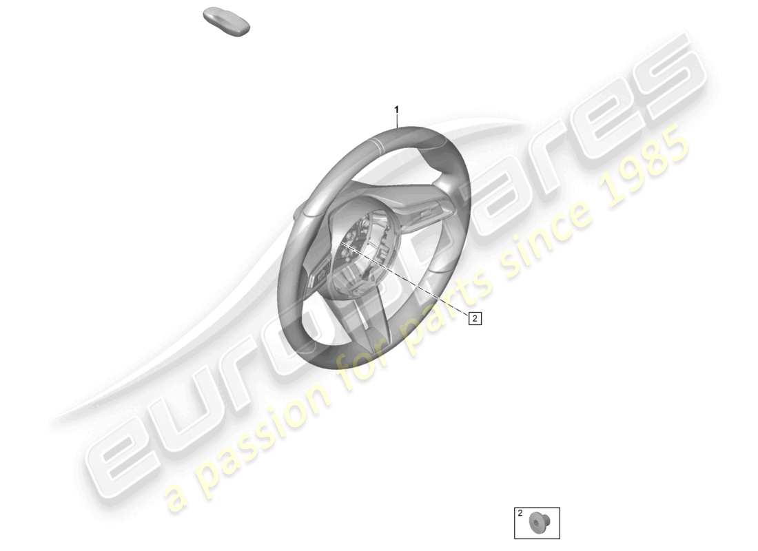 porsche 2022 (992-1 gt3/rs/st) volante multifunzione in pelle cambio manuale schema ricambi