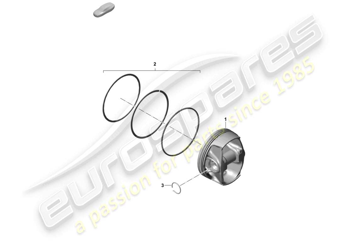 porsche 2021 (718 cayman gt4) pistone diagramma delle parti