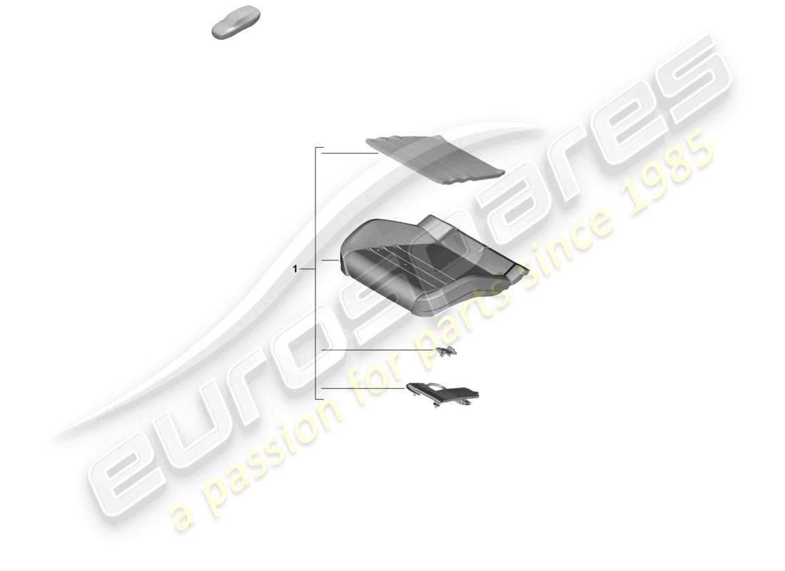 porsche 2025 (panamera 976) kit di riparazione per sensore sedile occupato (lato passeggero) solo per: usa canada schema dei componenti