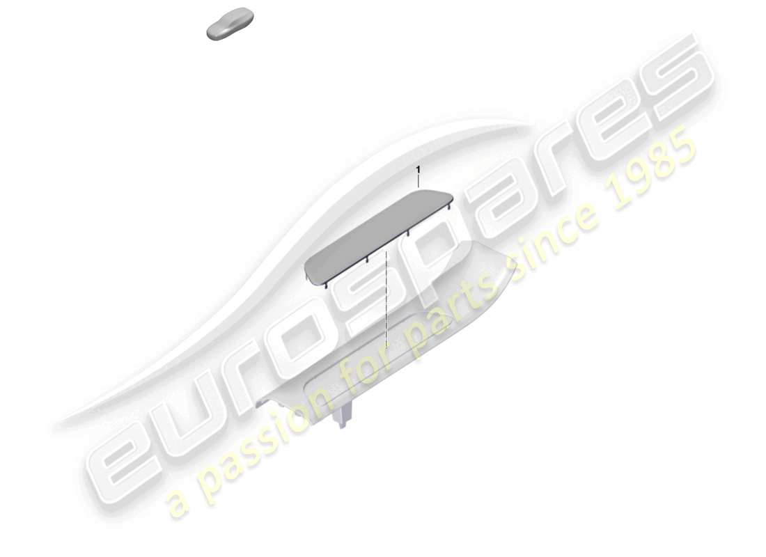 porsche 2025 (panamera 976) schema della parte posteriore della striscia di rifinitura del davanzale