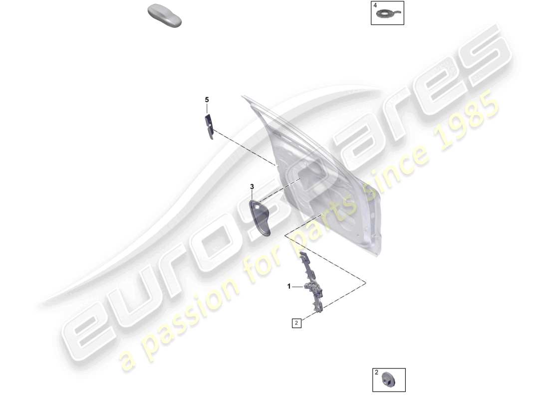 porsche 2026 (panamera 976) schema delle parti delle coperture anteriori delle porte del regolatore della finestra