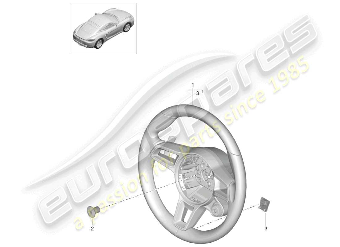 porsche 2022 (718 cayman) volante - pdk - schema elettrico