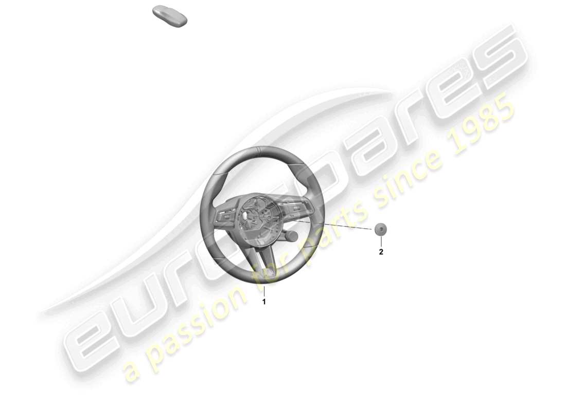 porsche 2025 (macan-e) volante sportivo multifunzione (pelle) contatto volante det. parte diagramma