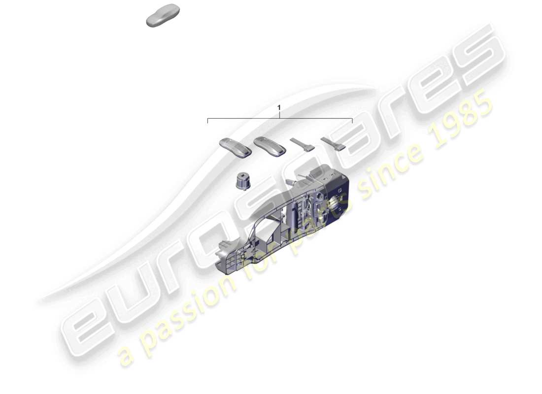 porsche 2025 (cayenne e3 pa) 1 set di cilindri di serratura diagramma delle parti