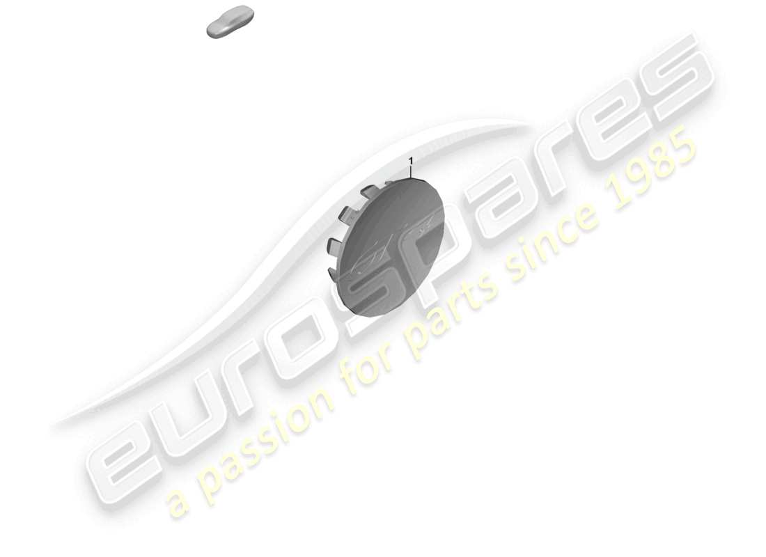 porsche 2021 (718 cayman gt4) diagramma delle parti del coprimozzo