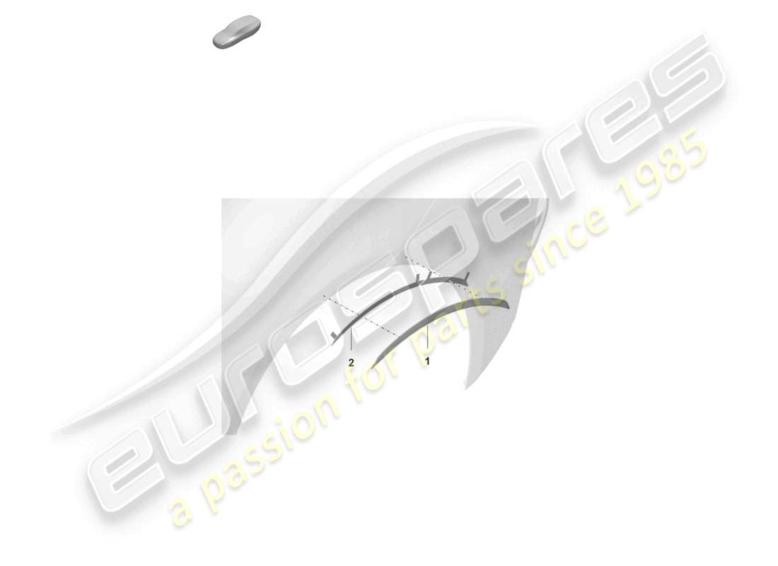porsche 2023 (992-1 gt3/rs/st) copertura passaruota diagramma delle parti